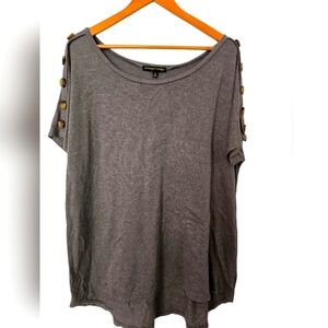 Lot Of 2 Always Indigo Women's Tops with Button Detail Size 2x